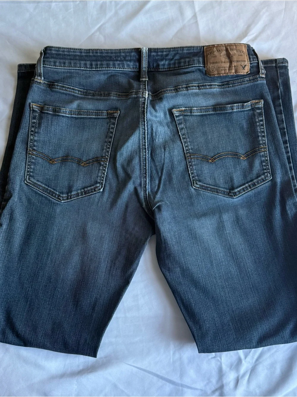 American Eagle Men’s Classic Dark Wash Denim Jeans - Original Straight